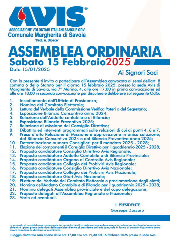 Assemblea Ordinaria 2025